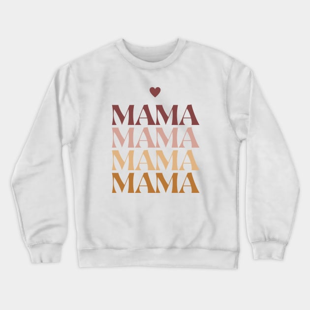 Mama Mother's Day Retro Crewneck Sweatshirt by PARABDI